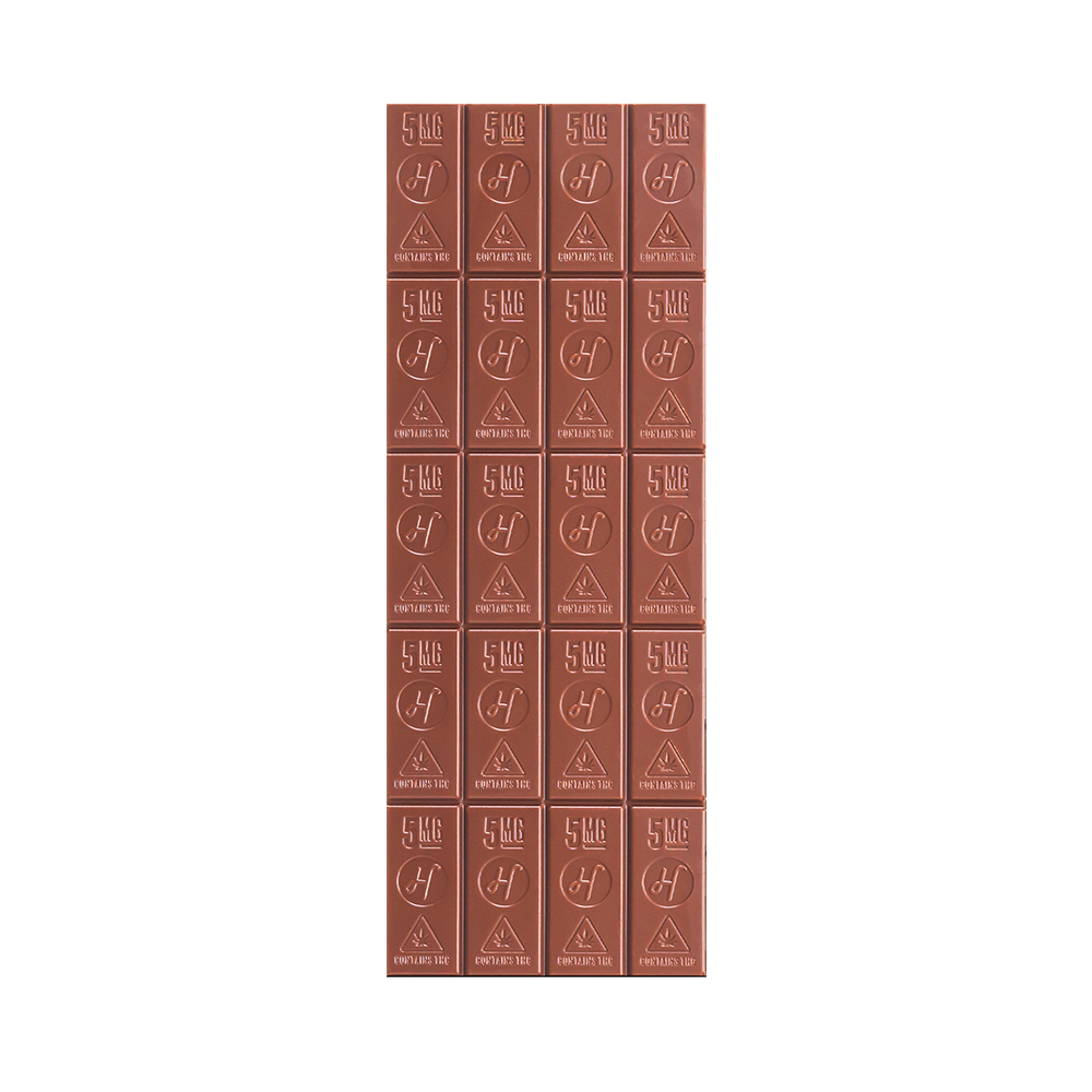 Photograph of product: 100mg TH-oui Milk Chocolate Bar