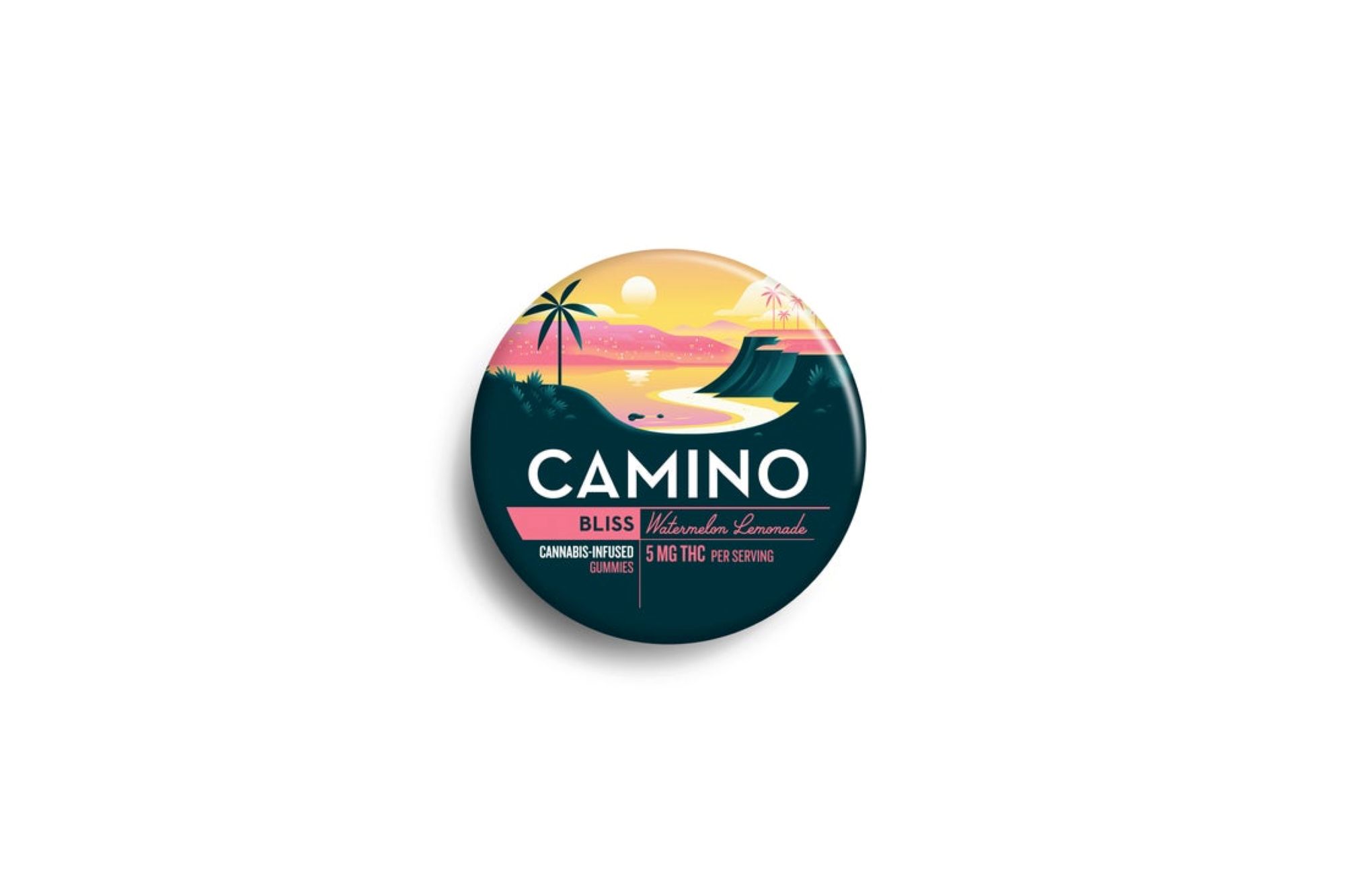 Photograph of Product: Camino Watermelon Lemonade Cannabis-Infused Gummies 00194