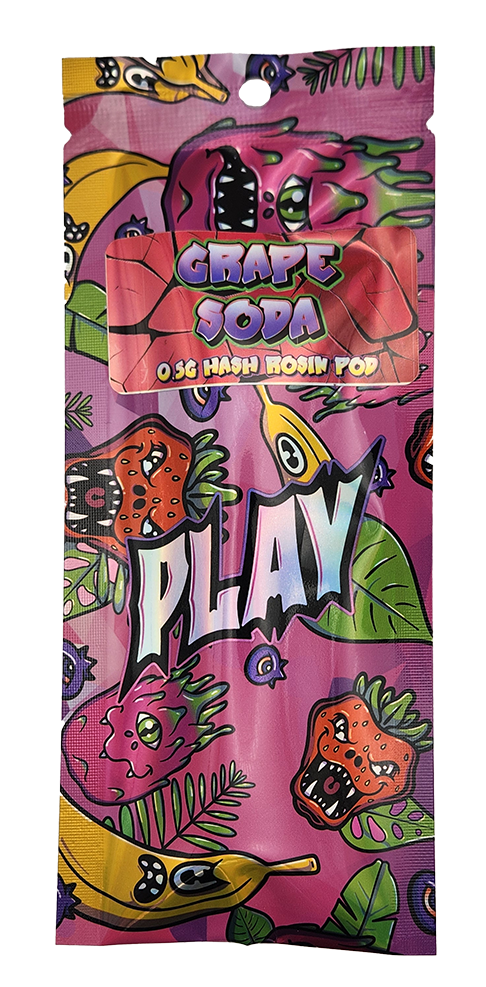 Photograph of product: Grape Soda au chocolat Rosin Pod | PLAY