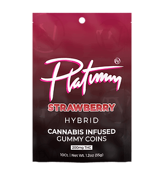 Photograph of product: Platinum Vape - 200mg TH-oui Gummies - Strawberry (H)