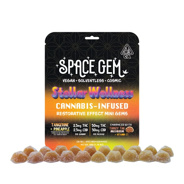 Photograph of product: Space Gem - Restorative Effect Mini Gems [20pk] (50mg THC : 50mg CBD) - 
