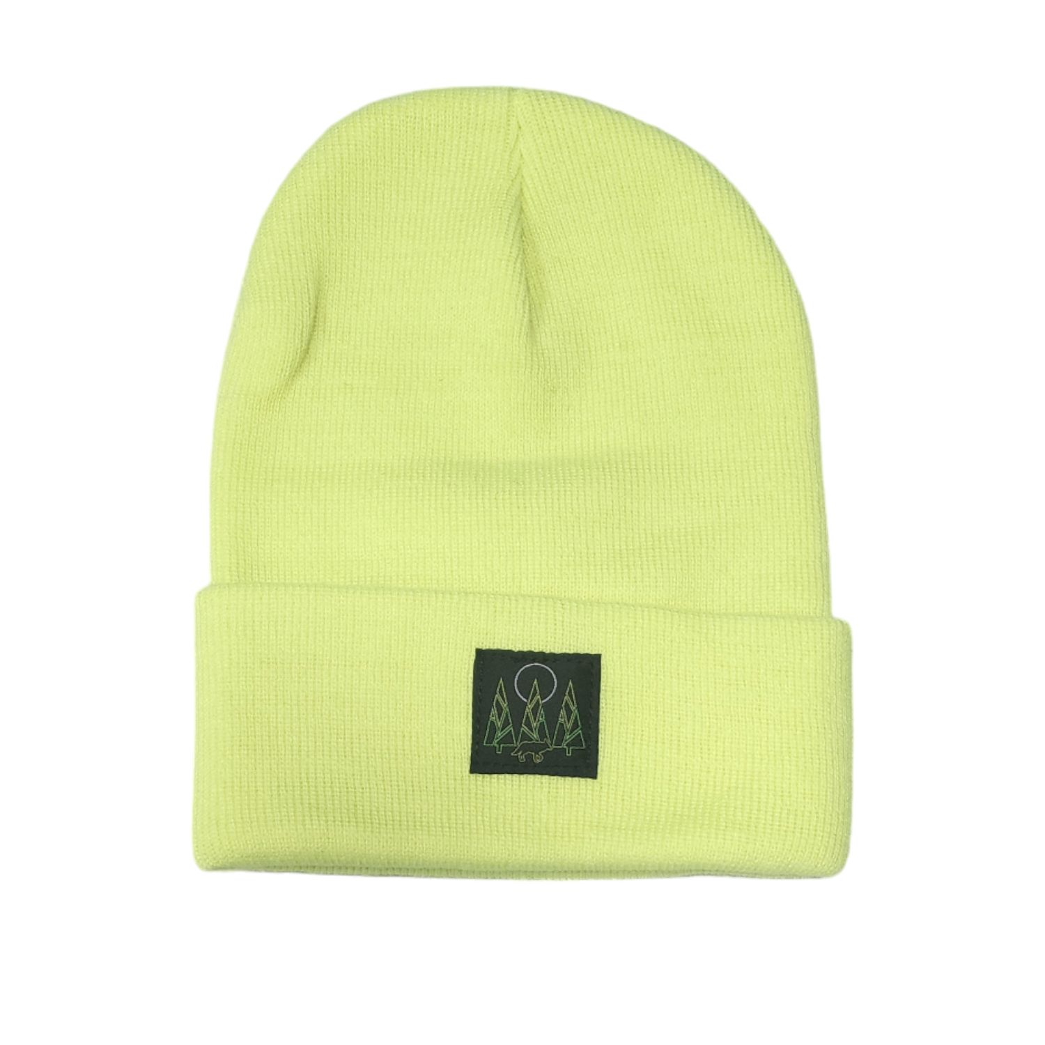 Photograph of product: Neon Yellow Cuffed Beanie