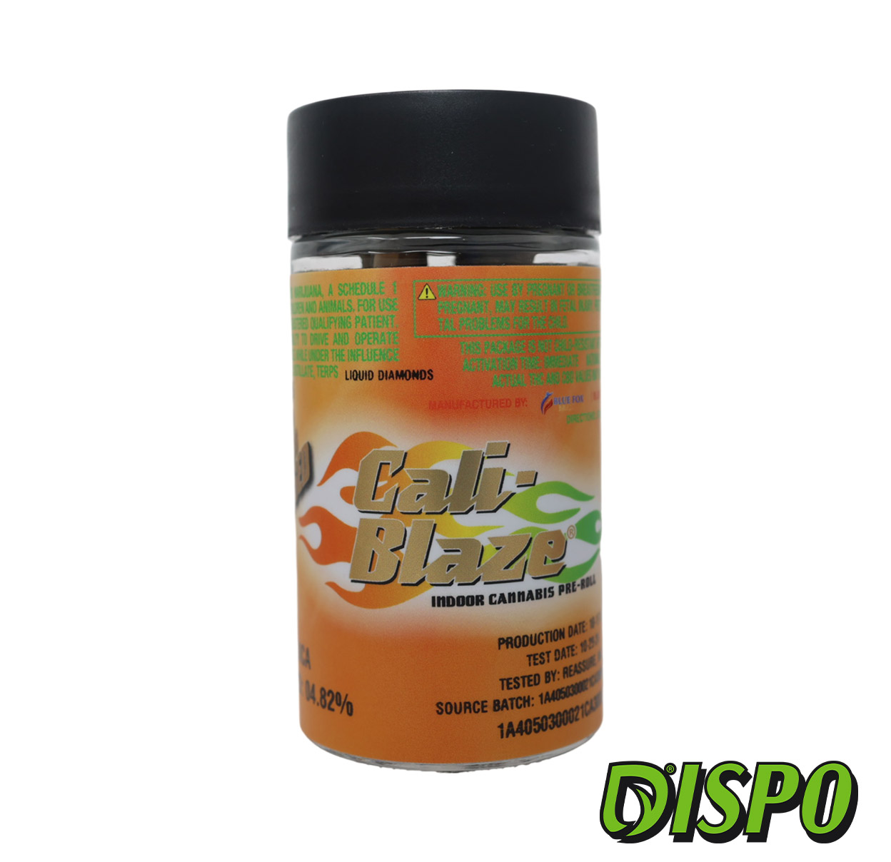 Photograph of product: Cali Blaze - Mango 5pk Liquid Diamond Infused Pre-Rolls