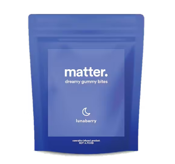Photograph of product: Lunaberry | 10mg TH-oui: 5mg CBD: 5mg CBN | 10pk Gummies | matter.
