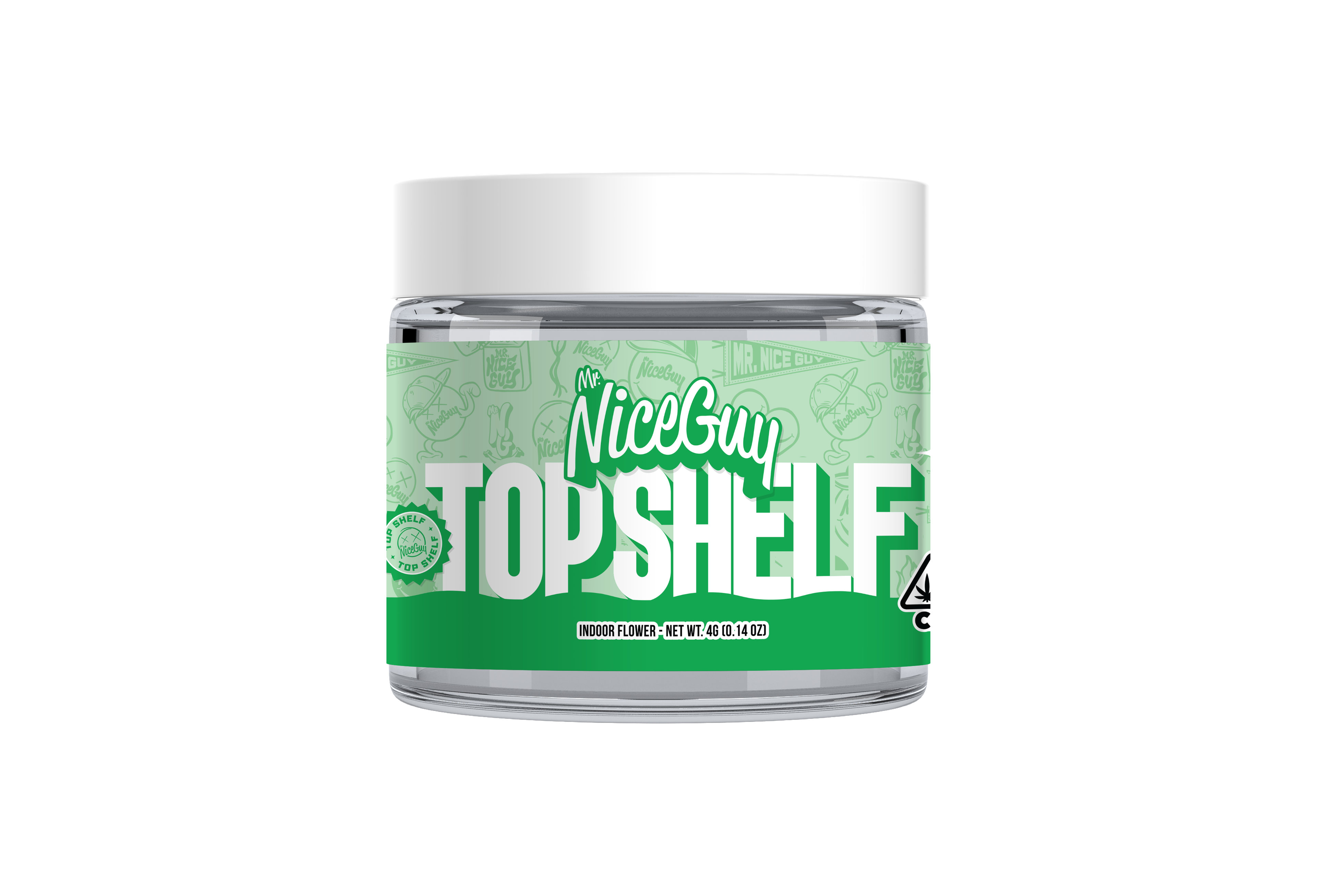 Photograph of product: MR. NICE GUY - FLOWER - - TOP SHELF - Oui'd - BLUE DREAM - 4g