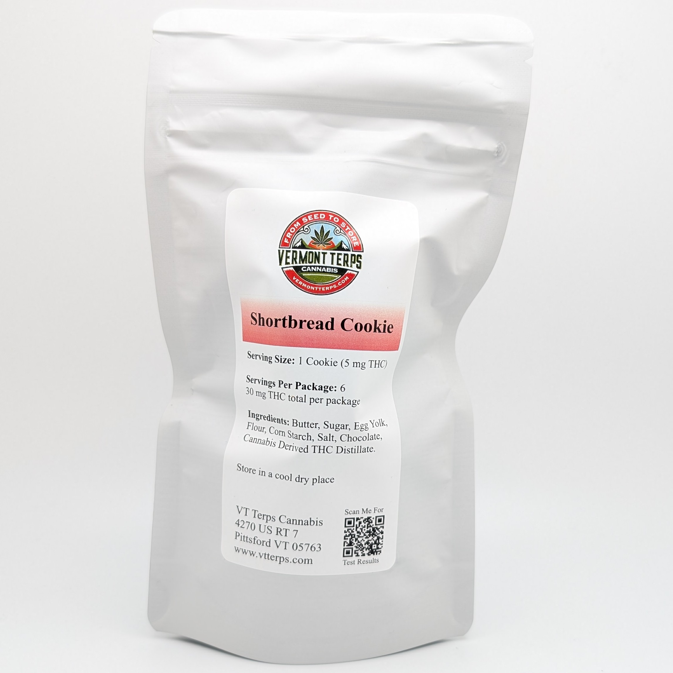 Photograph of product: Shortbread Cookies 30mg 6pk