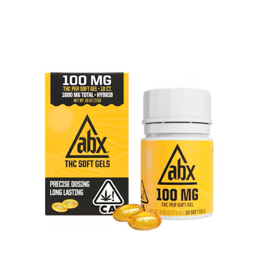 Photograph of product: 100mg THC Soft Gels 10pk- ABX