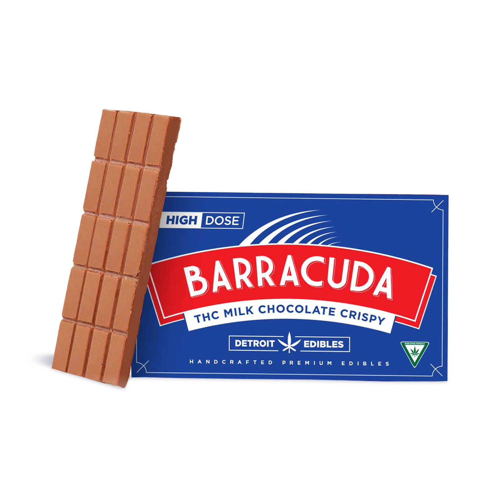 Photograph of Product: Milk Chocolate Crispy Barracuda Bar | 200mg
