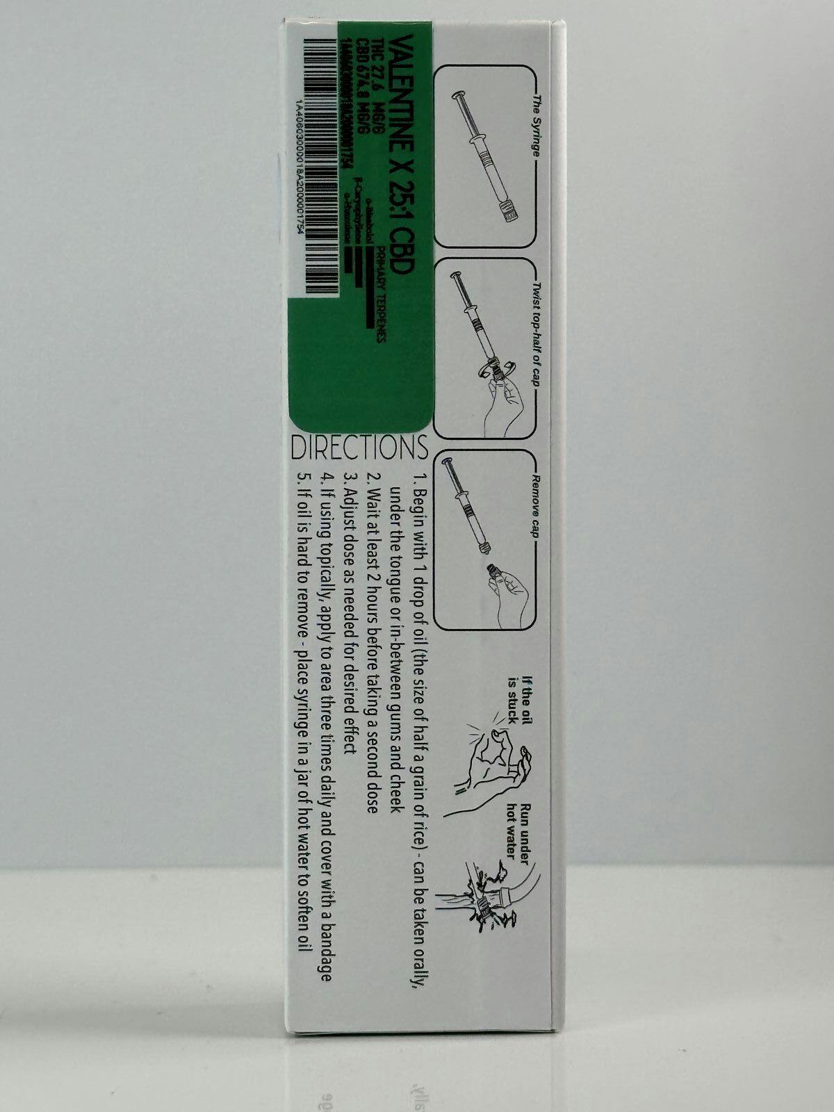 Photograph of product: Emerald Bay 1g Valentine X 25:1 CBD RSO