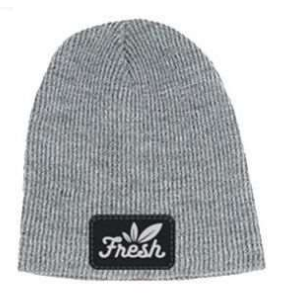 Photograph of product: Fresh | Patch Beanie | Heather Grey