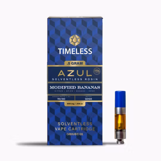 Photograph of product: AZUL Live Rosin Vape .5g Cadillac Rainbows