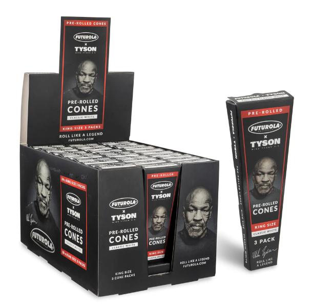 Photograph of product: Futurola - Tyson White Cones King Size 3pk