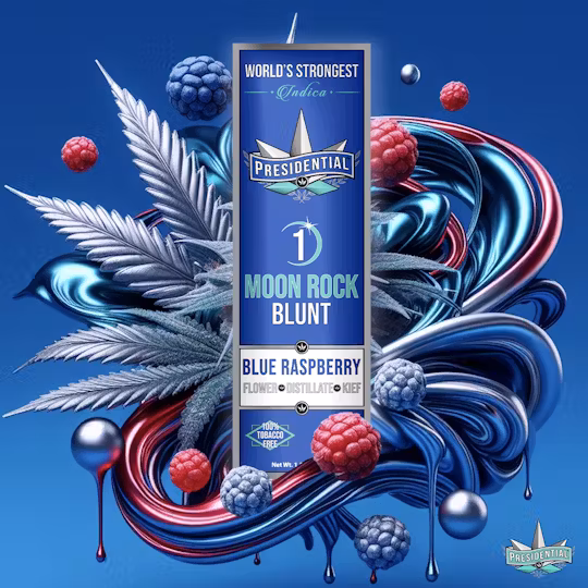 Photograph of product: Blue Raspberry Infused Blunt