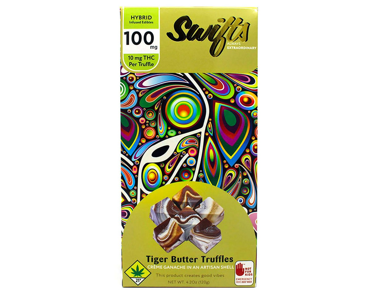 Photograph of product: GL Tiger Butter Truffles Hybrid 10pk 100mg 26766