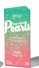 Photograph of product: GRON | PEARLS | WATERMELON | Oui'd GUMMIES | 100MG