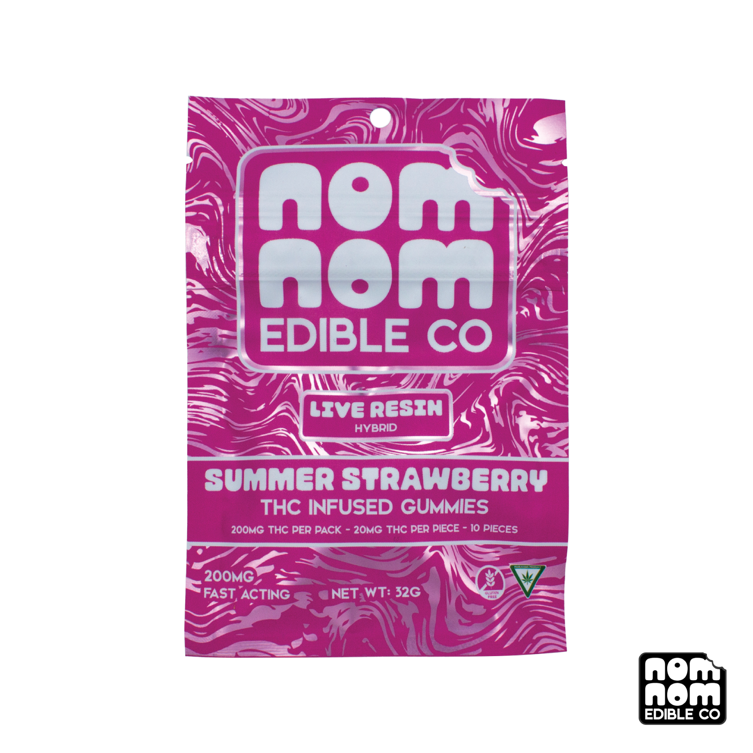Photograph of product: Strawberry Summer Live Resin Gummies | 200mg