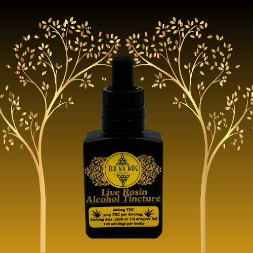 Photograph of product: Beverage Enhancer | Water Soluble Alcohol-Based Live Rosin Tincture | 600mg TH-oui