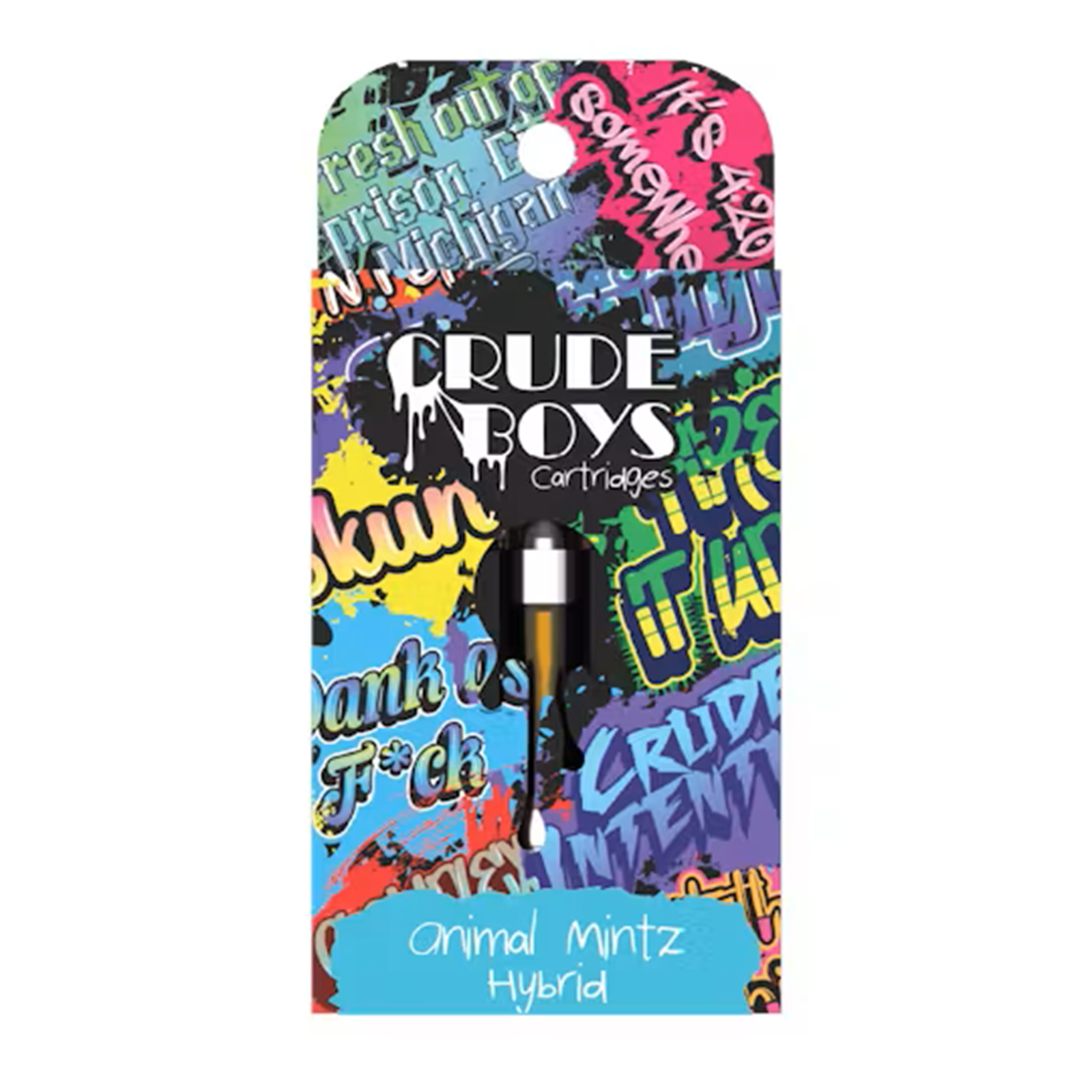 Photograph of product: CRUDE BOYS | ANIMAL MINTZ | HYBRID | 510 CARTRIDGE | 1G
