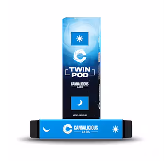Photograph of product: Cannalicious- Twin Pod- Oui'd/Hybrid - Strawberry Trainwreck/Cookies N Cream