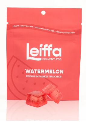 Photograph of product: Watermelon Live Rosin Troches | 10mg/10pk (100mg)
