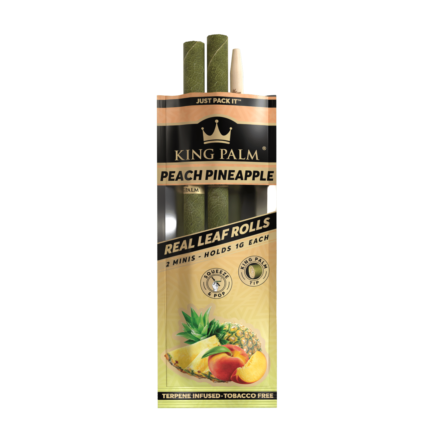 Photograph of product: King Palm Mini Cones Peach Pineapple