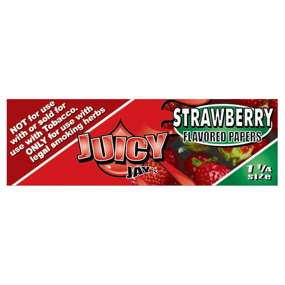 Photograph of product: Juicy Jay's Strawberry Rolling Papers 1 1/4"