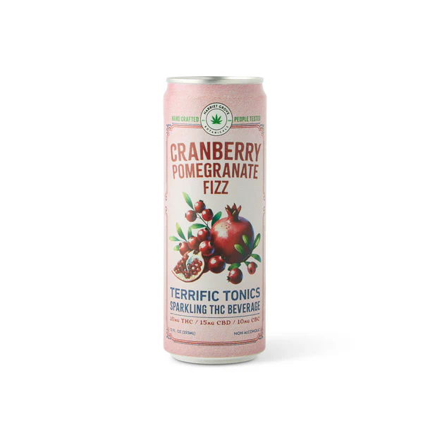 Photograph of product: Cranberry Pomegranate Fiz | 10mg | 15mg CBD | 5mg CBG | 5mg CBC | 4pk