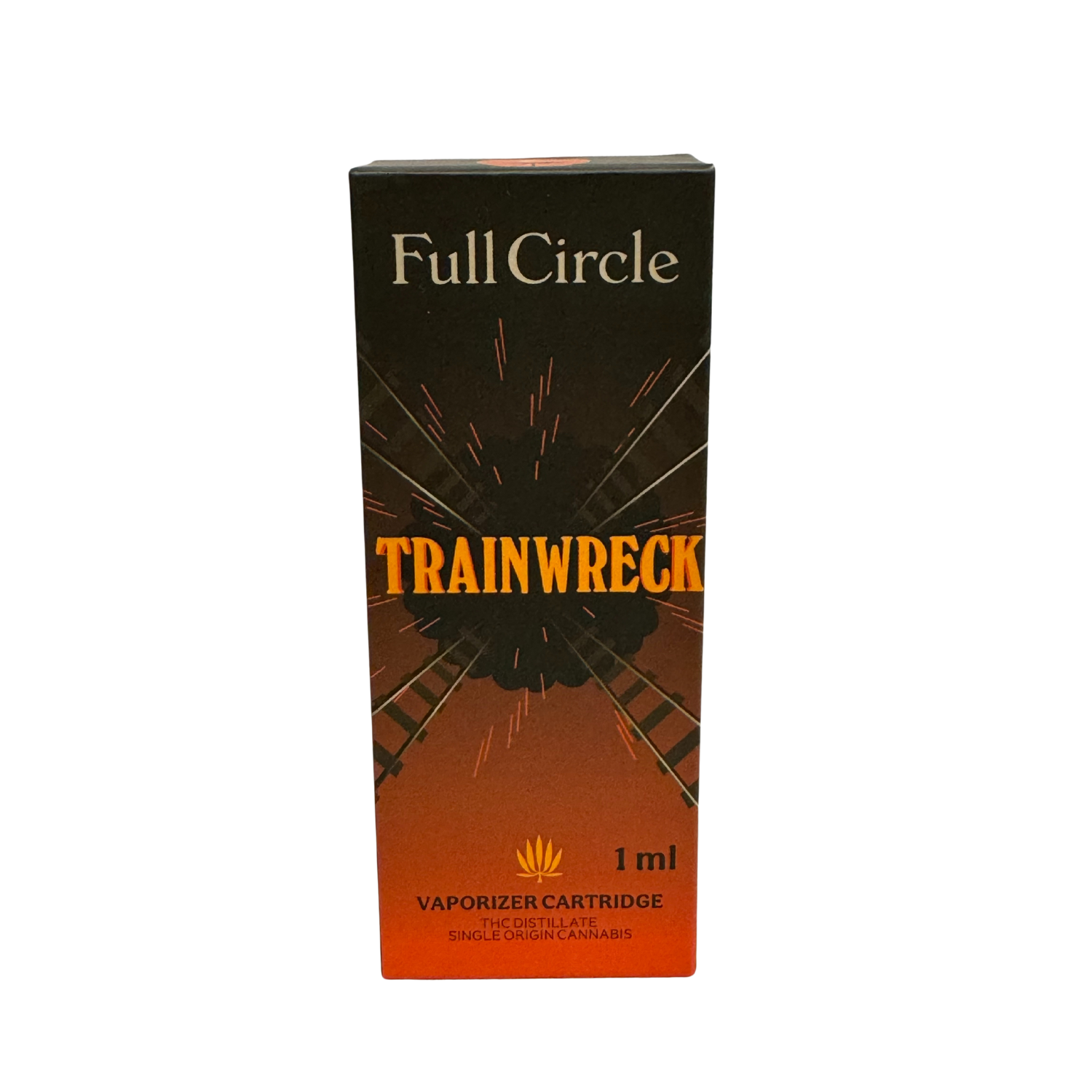 Photograph of Product: Distillate Vape Cartridge - 1g | Full Circle Farm | Trainwreck
