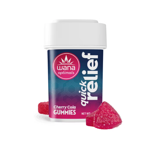 Photograph of product: Wana Optimal - Quick Relief Cherry Cola Gummies 50mg