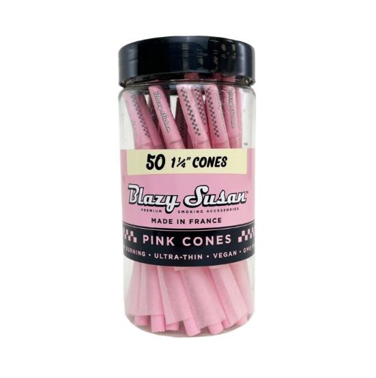 Photograph of product: Pink Paper Cones 1 1/4" - 50ct