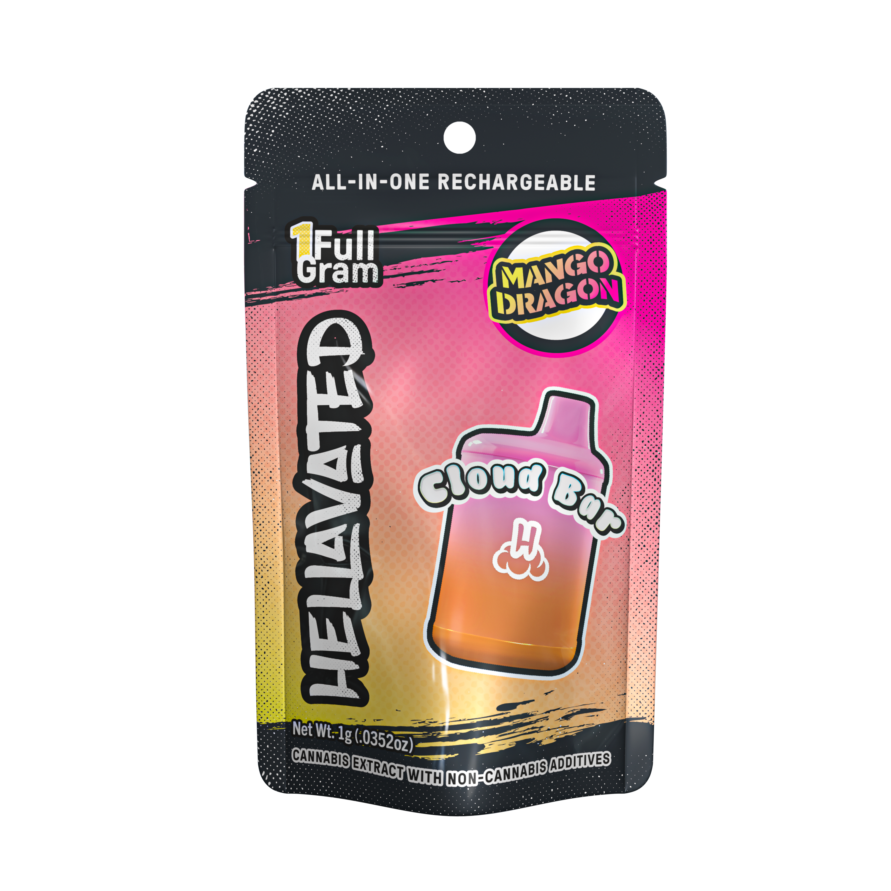 Photograph of product: Mango Dragon Cloud Bar Rechargeable Disposable | 1g