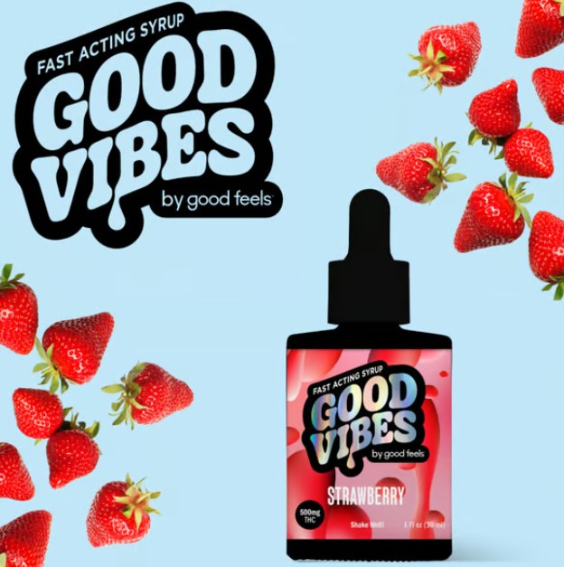 Photograph of product: Good Vibes - Strawberry Syrup | 500mg