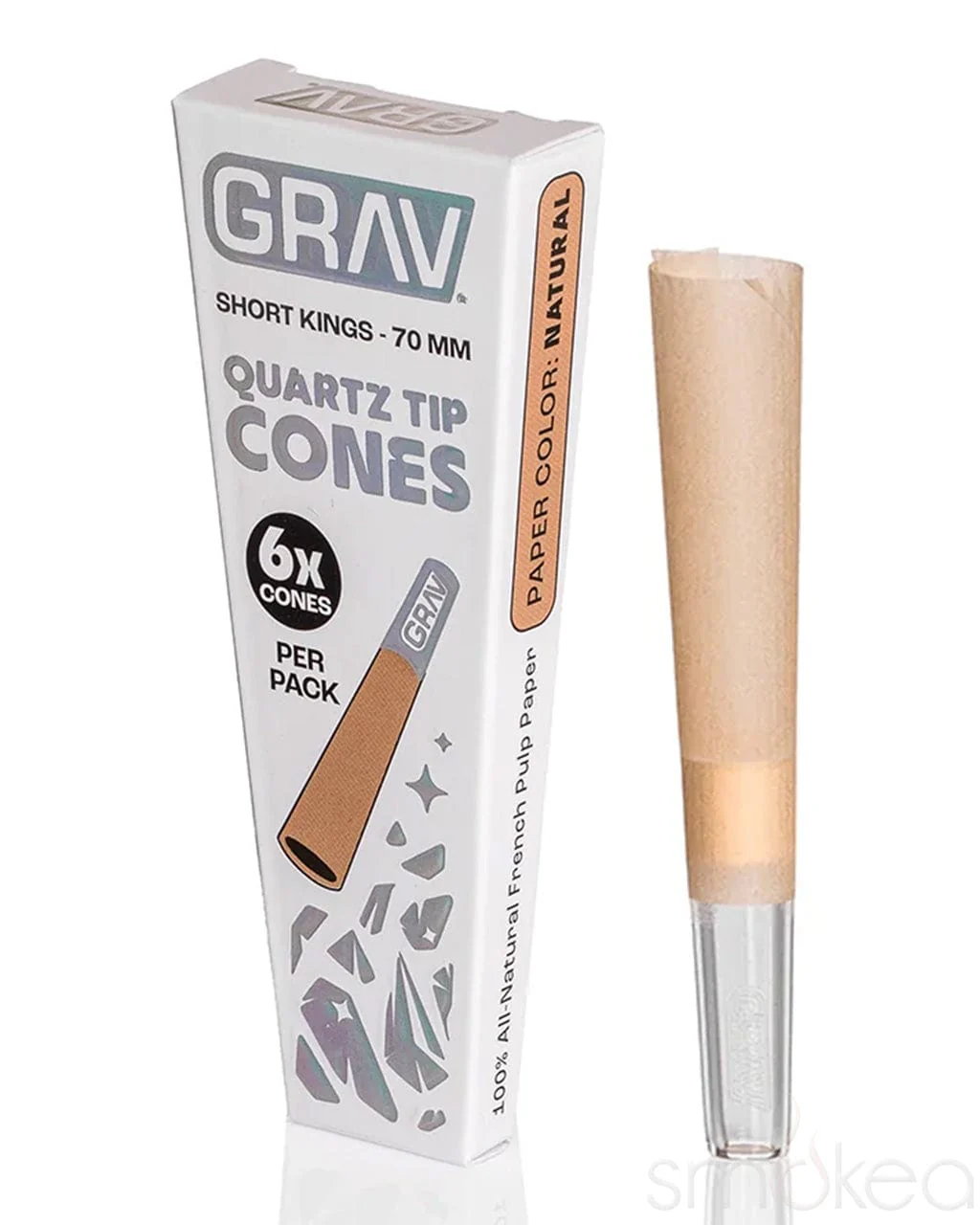 Photograph of product: Grav | Short Kings Quartz Tip Cones | Natural (Short)