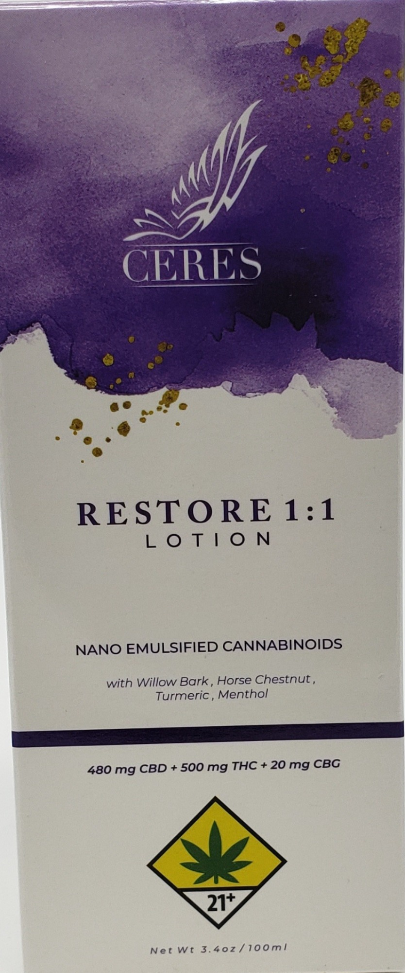 Photograph of product: CERES Restore 1:1 Lotion (3.4oz)