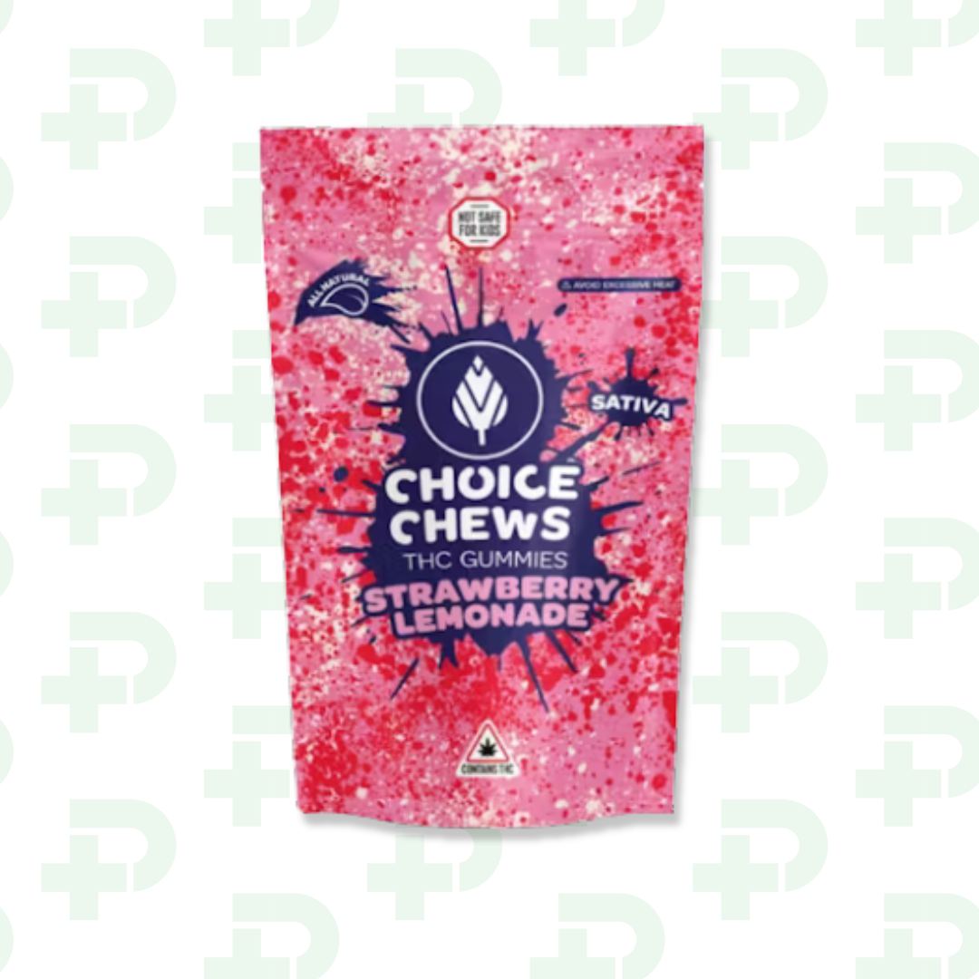 Photograph of product: Choice 200mg Gummies - Oui'd - Strawberry Lemonade