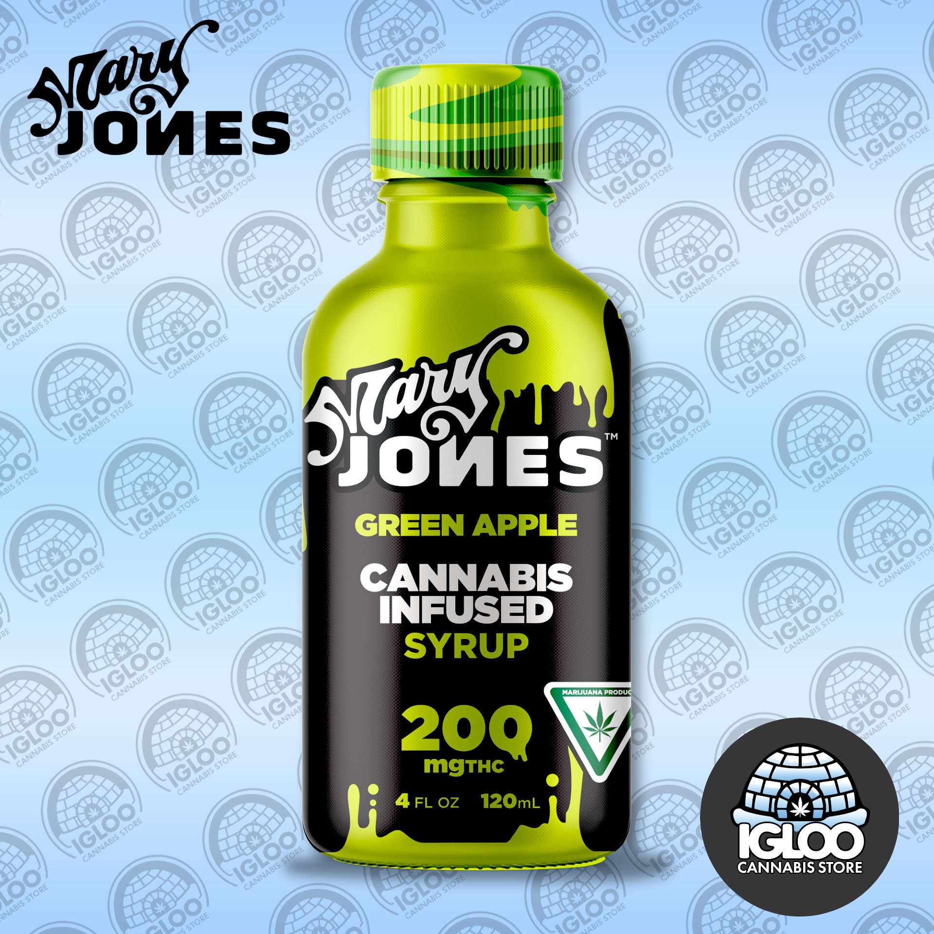 Photograph of product: Mary Jones | Syrup | Green Apple (200mg)