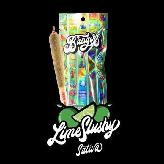 Photograph of product: D. Bangers 1.2g Triple Infused Pre Roll - Lime Slushy - 
