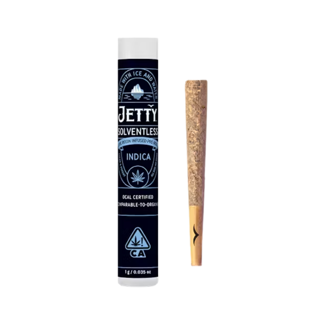Photograph of product: GRAPE GAS X GRAPE GAS SOLVENTLESS PREROLL 1G - JETTY EXTRACTS