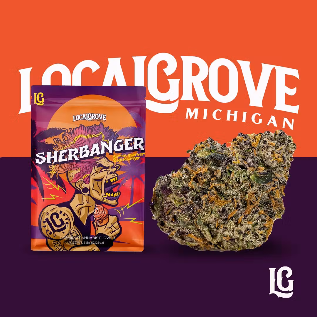 Photograph of product: AU Local Grove: Sherbanger (H) Prepackaged 3.5G