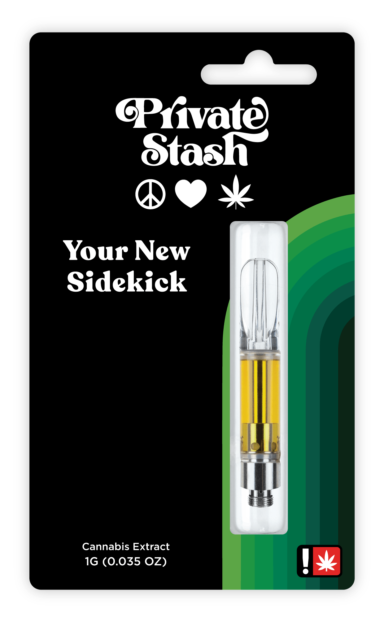 Photograph of product: Private Stash Strain Series | GAS FACE Cured Resin Cartridge