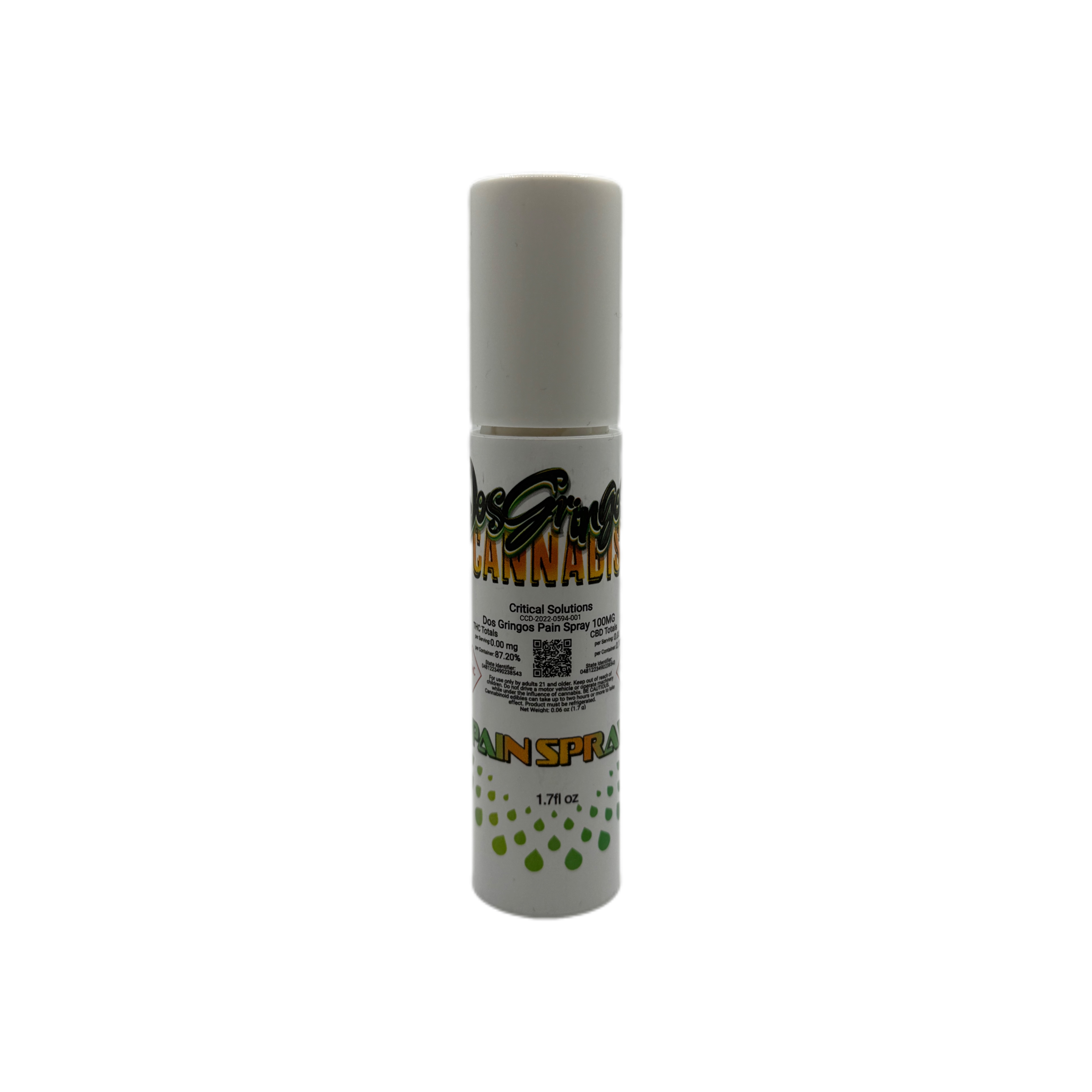 Photograph of product: Pain Spray | 1000mg | Dos Gringos