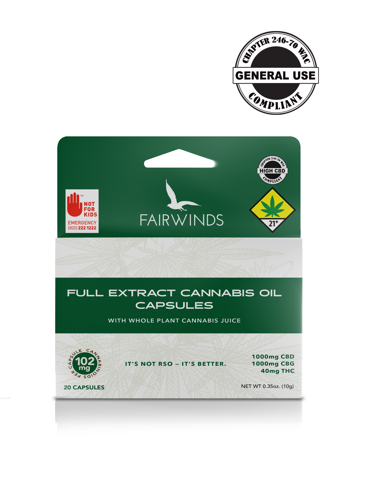 Photograph of product: 10:1 FECO Capsules (DOH)