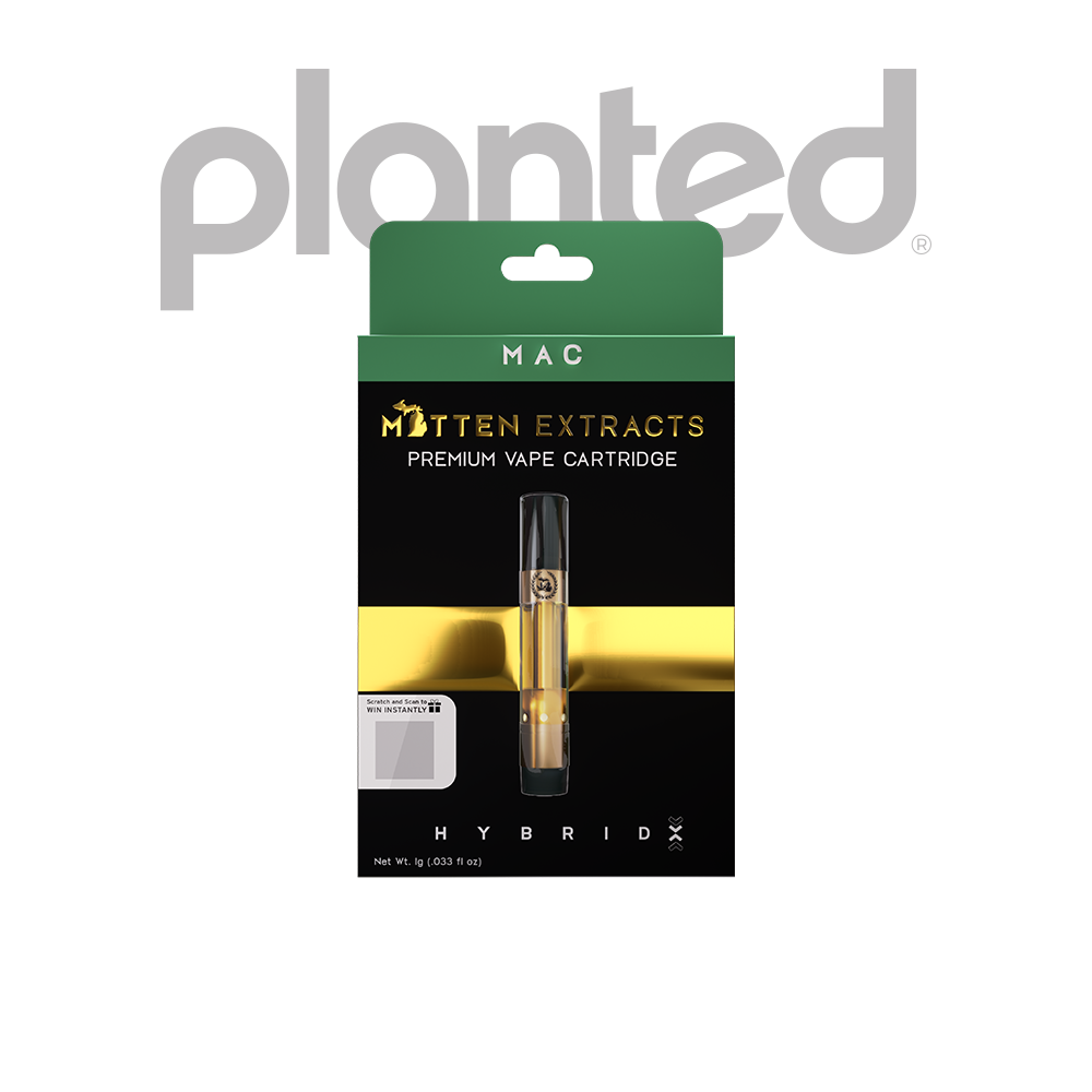 Photograph of product: MITTEN EXTRACTS | MAC | HYBRID | 510 CARTRIDGE | 1G