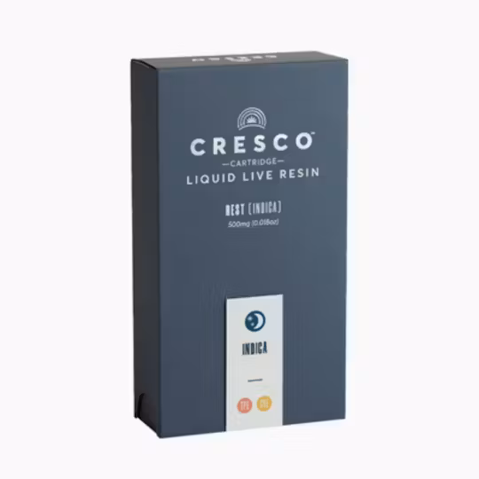 Photograph of product: Cresco - Rest - Chocolate OG - LLR Cartridge - Oui'd - 1g