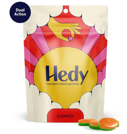 Photograph of product: Pomegranate Melon Dual Action Bi-Layered 5mg Gummies - 100mg