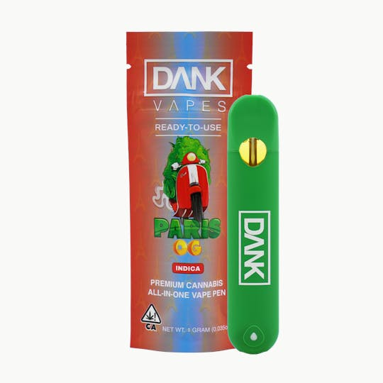 Photograph of product: DANK - 1g Disposable Vape - Paris OG (I)