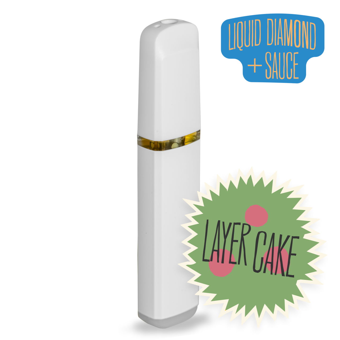 Photograph of product: District Oui'd Layer Cake Liquid Diamonds and Sauce Disposable 1g