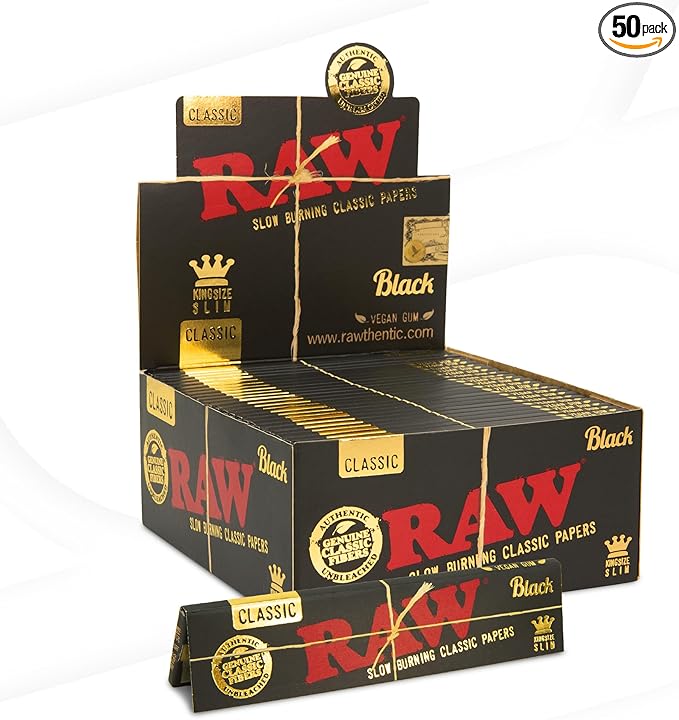 Photograph of product: Raw | Raw Black Slim | King Size