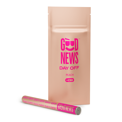 Photograph of product: Day Off Disposable - Peach - 0.5g