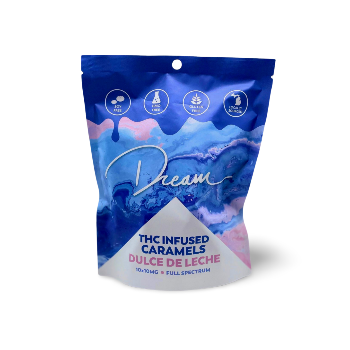 Photograph of product: Dream | Dulce De Leche Caramels | 100mg Pack